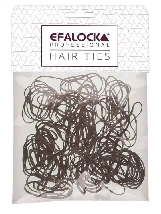 Angebot Efalock Hair Ties Silicone Small/Thin braun