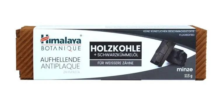 Preisknaller Himalaya aufhellende Antiplaque Zahnpasta Holzkohle & Schwarzkümmel