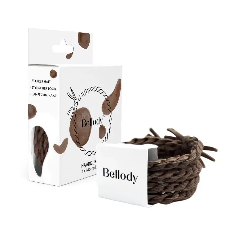 Zertifiziert Bellody Haargummi Mocha Brown