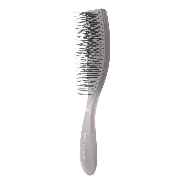 Olivia Garden ESSENTIAL STYLE WET Medium Hair Bristles Ice Grey Highlight