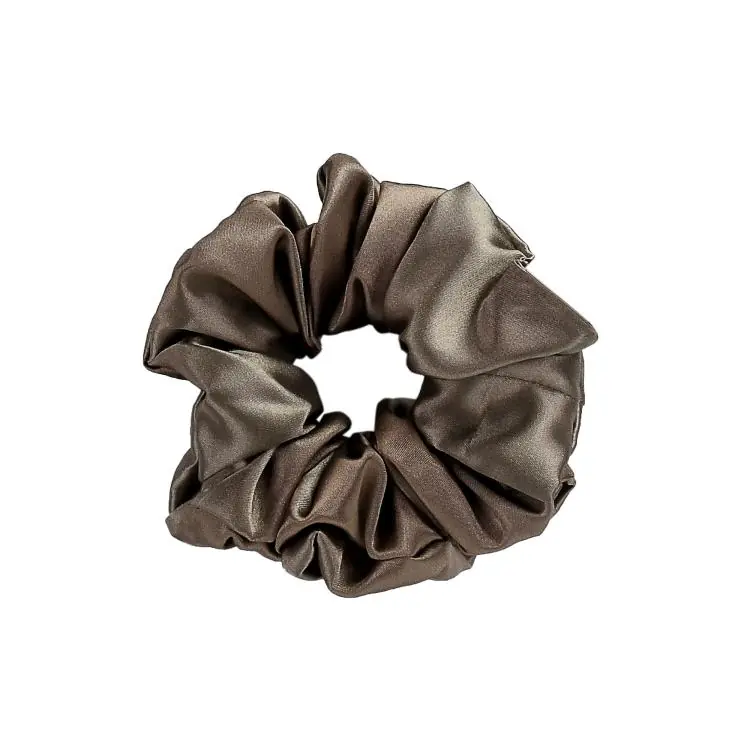 Nur Heute What a bun! Scrunchie Medium Satin Dark Champagne