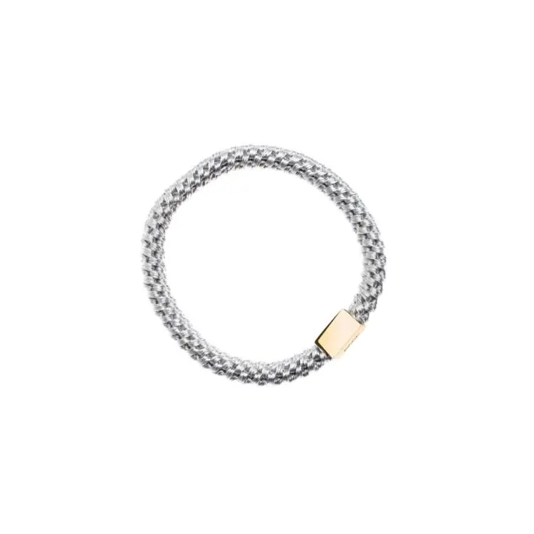Begrenztes Angebot Dark Haargummi Pale Silver
