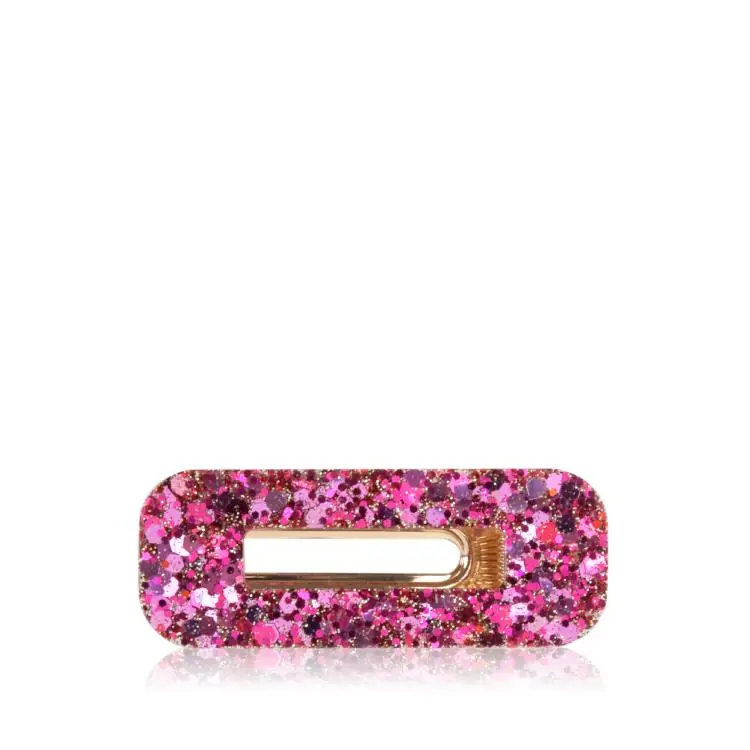 CG Home rechteckige Haarspange pink glitzer Top-Preis