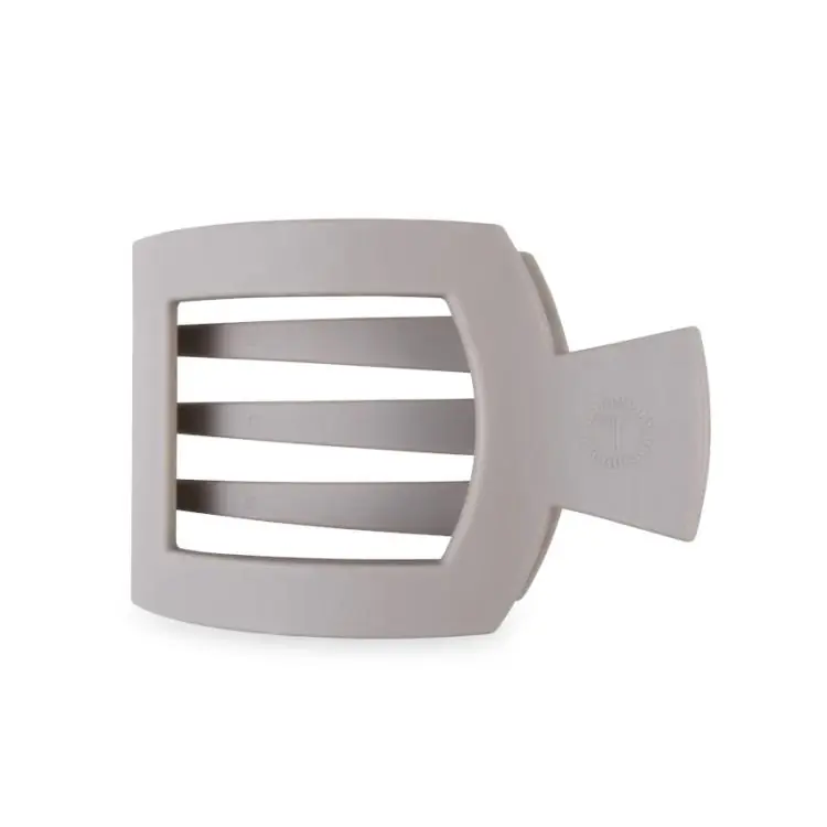 Top-Seller Teleties Large Flat Square Hair Clip Silver Flames