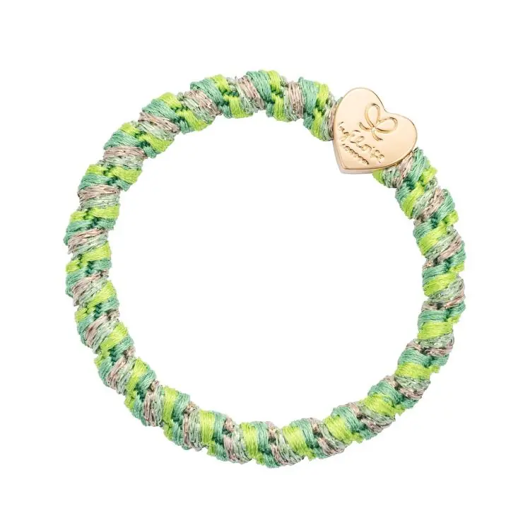 Mega-Angebot ByEloise Woven Gold Heart Kiwi Crush