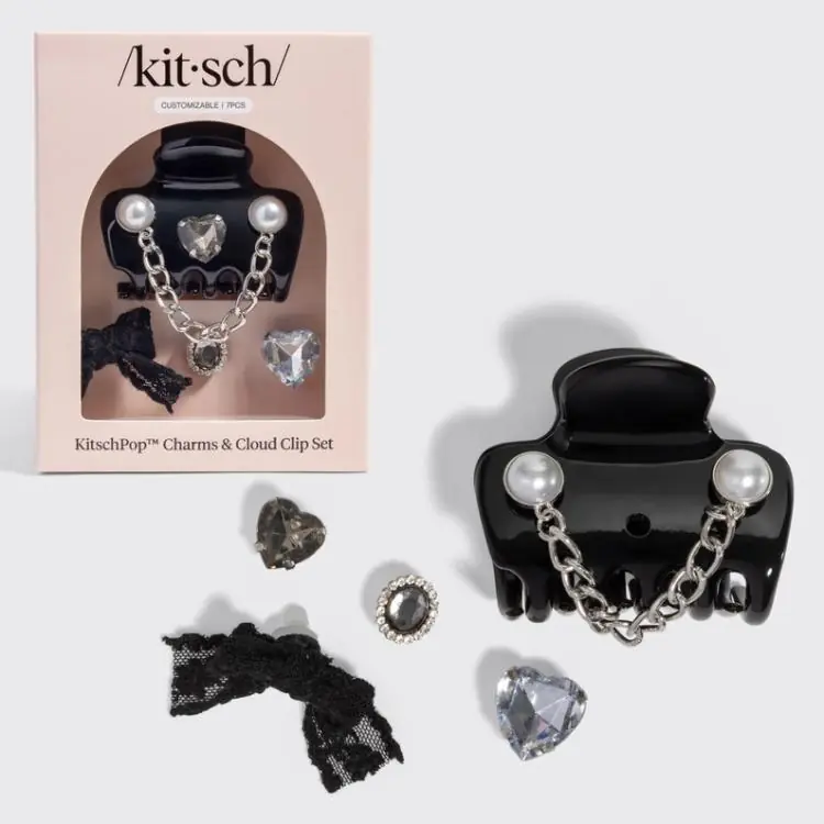Kitsch KitschPop Cloud Clip Set Black Abverkauf