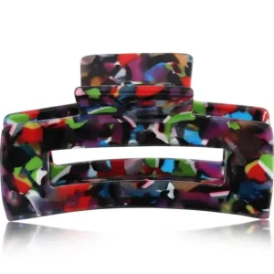 Schnäppchen Big Metal London Celine Resin Bulldog Hairclip Black/ Green