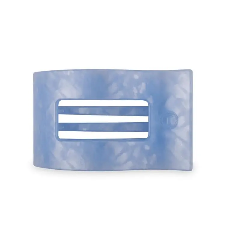 Teleties Large Flat Rectangle Hair Clip Blue Lagoon Neuheit