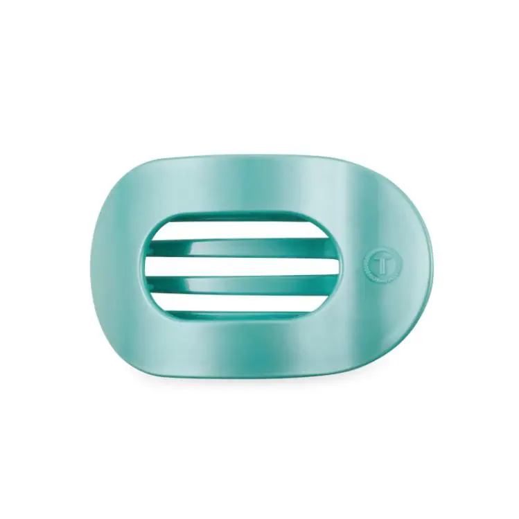 Meistverkauft Teleties Flat Round Clip medium Totally Turquoise
