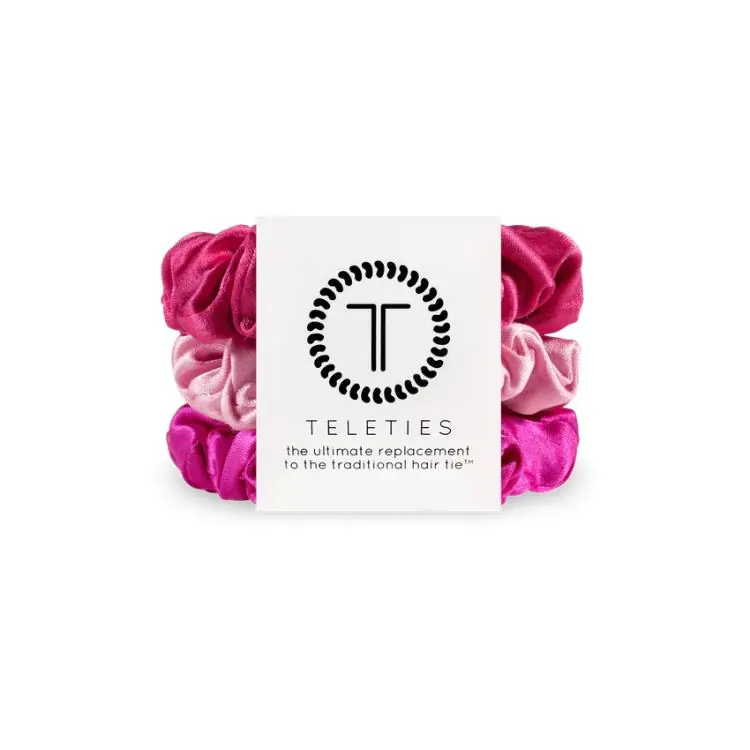 Sichere Zahlung Teleties Silk Scrunchie groß Rose All Day