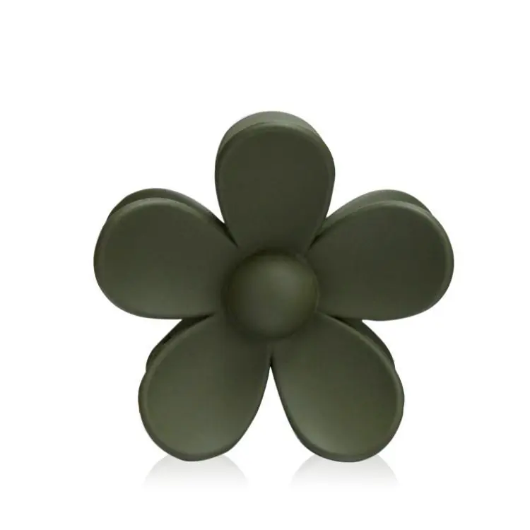 e und y Haarklammer Blüte olive Zertifiziert