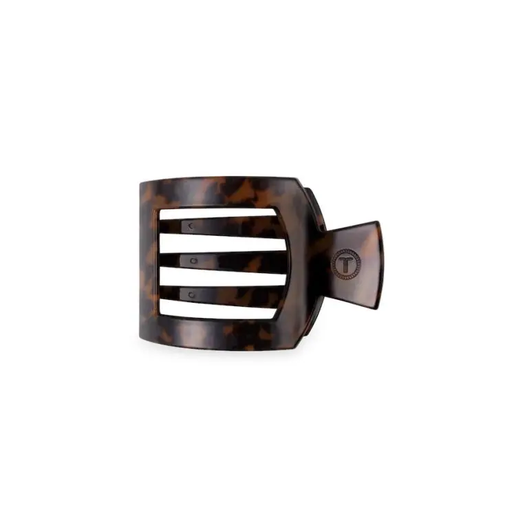 Top-Seller Teleties Small Flat Square Hair Clip Tortoise