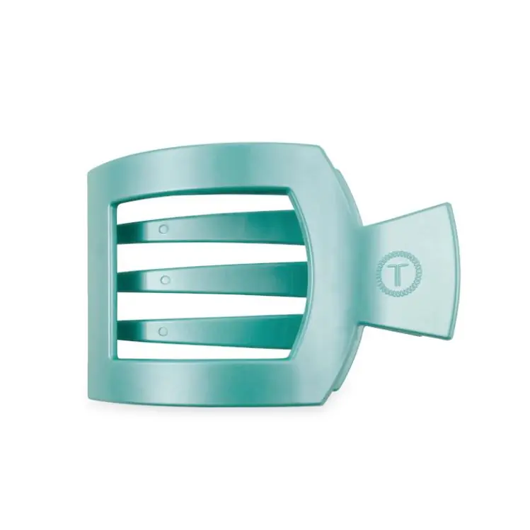 Teleties Large Flat Square Hair Clip Totally Turquoise Abverkauf