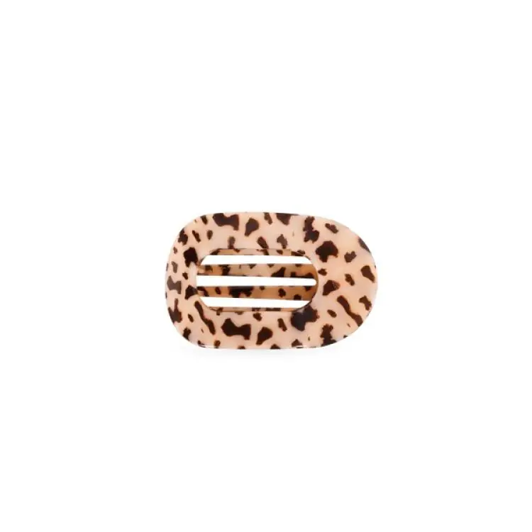 Teleties Flat Round Clip tiny Blonde Tortoise Bestpreis