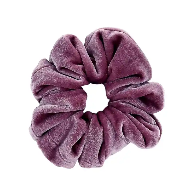 What a bun! Scrunchie Large Velvet Dusty Pink Markenware