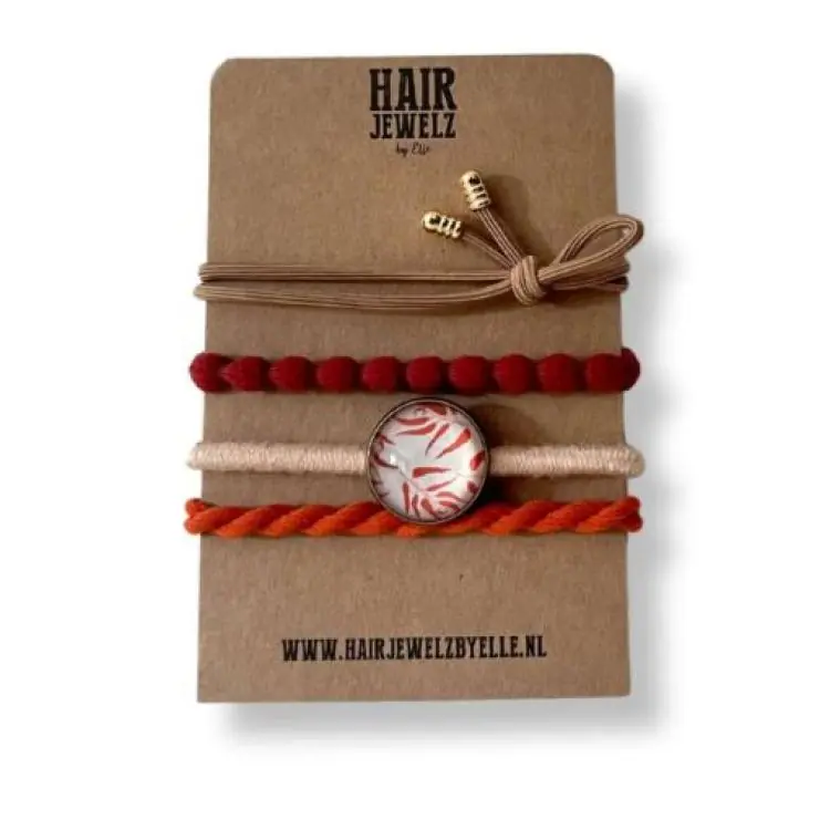 Hairjewelz by Elle Colourband Cognac Leaf Markenware