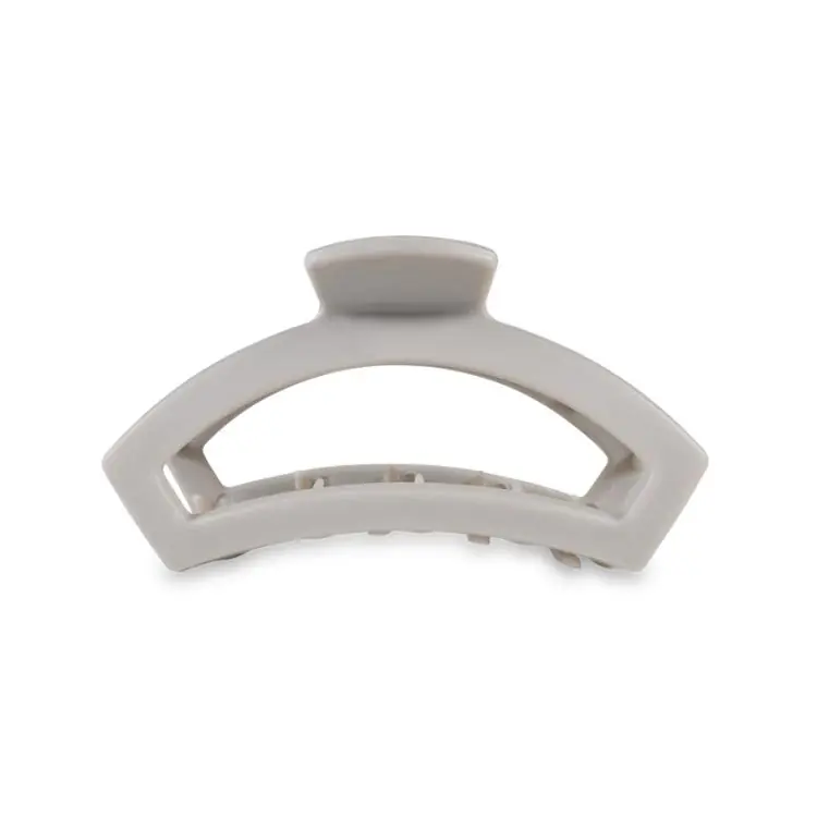 Markenware Teleties Open Hair Clip Silver Flames Medium