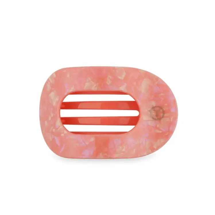 Billig Teleties Flat Round Clip medium Dreamsicle