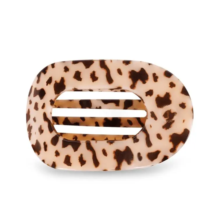 Bestseller Teleties Flat Round Clip groß Blonde Tortoise