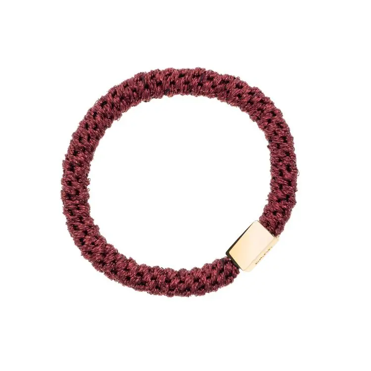 Dark Haargummi Gold Sparkled Maroon Online Kaufen