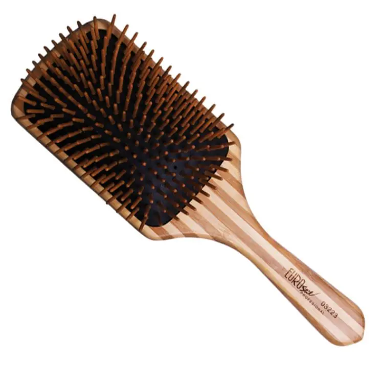 Highlight Eurostil Natural Bambus Bürste Paddle 25,4 cm
