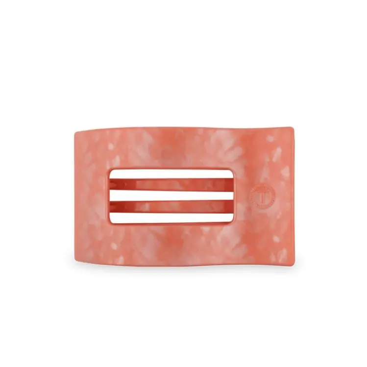 Sale Teleties Medium Flat Rectangle Hair Clip Dreamsicle