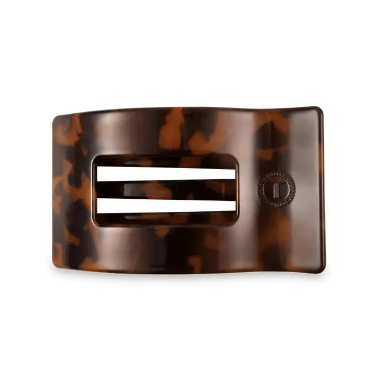 Teleties Medium Flat Rectangle Hair Clip Tortoise Bestseller