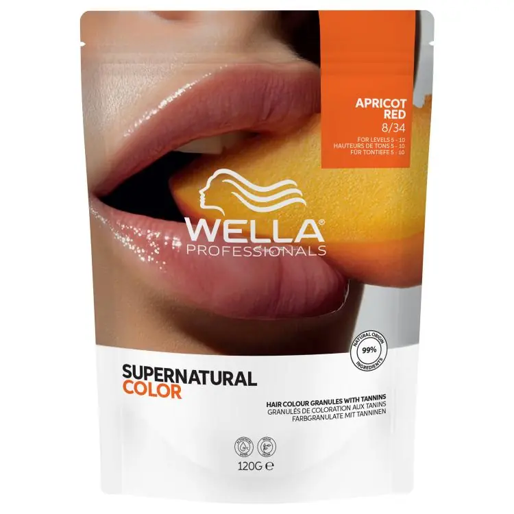 Rabatt Wella Supernatural Color 8/34 Apricot Red