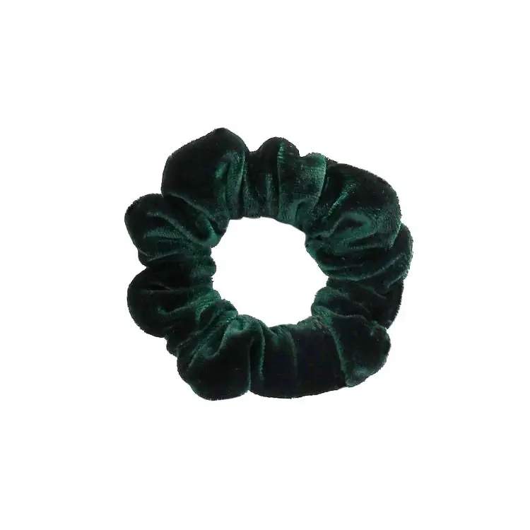 Direktkauf What a bun! Scrunchie Mini Velvet Forrest Green