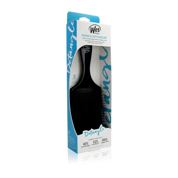 Wet Brush Paddle Detangler black Nur Heute