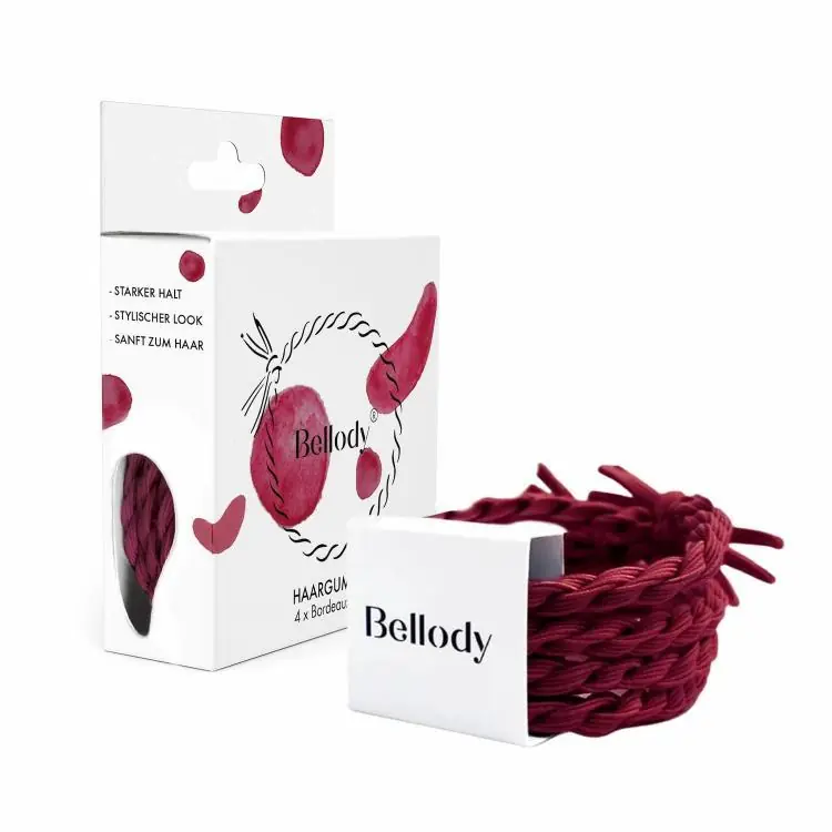 Abverkauf Bellody Haargummi Bordeaux Red