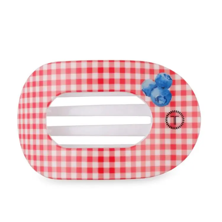 Schneller Versand Teleties Flat Round Clip groß Blueberry Farms