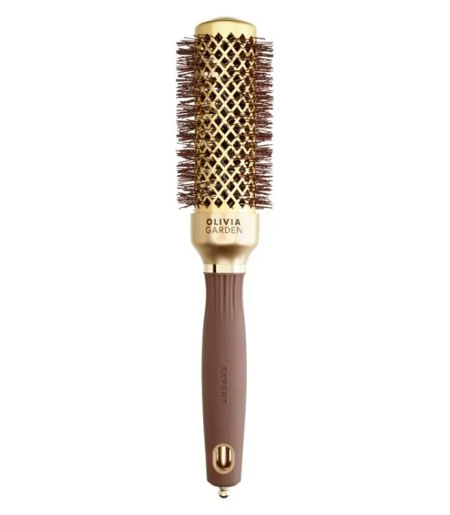 Markenprodukt Olivia Garden Expert Blowout Shine Wavy Bristles Gold & Brown 35 mm