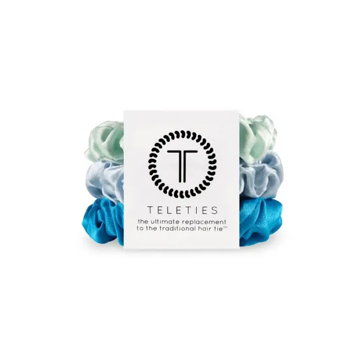 Teleties Silk Scrunchie groß Blue My Mind Begrenztes Angebot