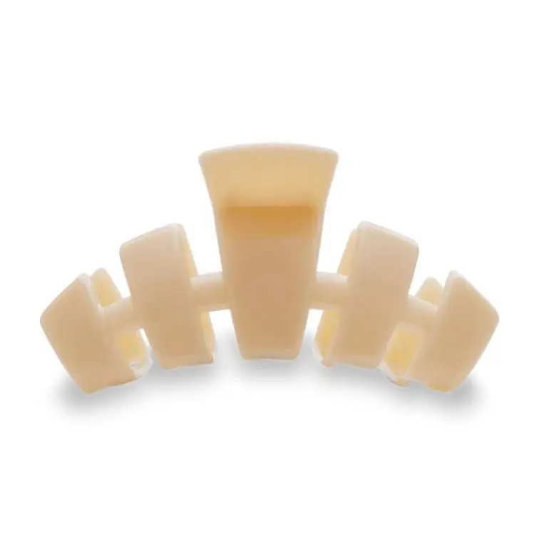 Neue Kollektion Teleties Classic Hair Clip Almond Beige groß