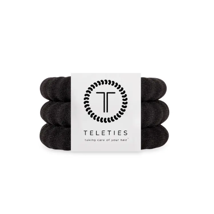 Teleties Nylon Hair Ties groß Jet Black Solange Der Vorrat Reicht