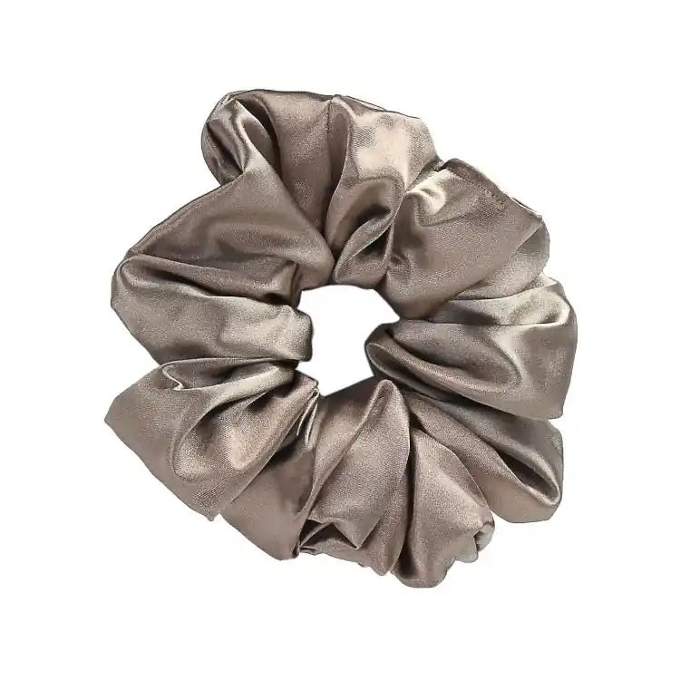 Geprüft What a bun! Scrunchie Large Silk Dark Champagne