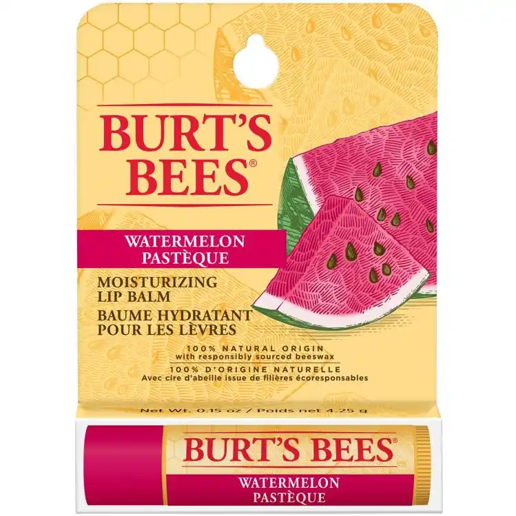 Neu Burts Bees Watermelon Lip Balm Stick