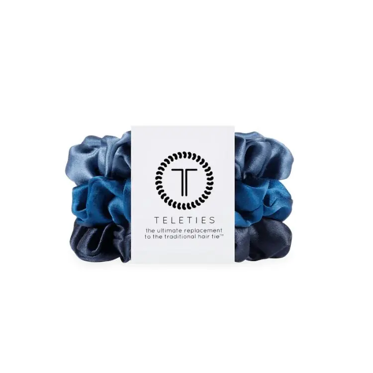 Nur Für Kurze Zeit Teleties Silk Scrunchie groß Midnight Rain