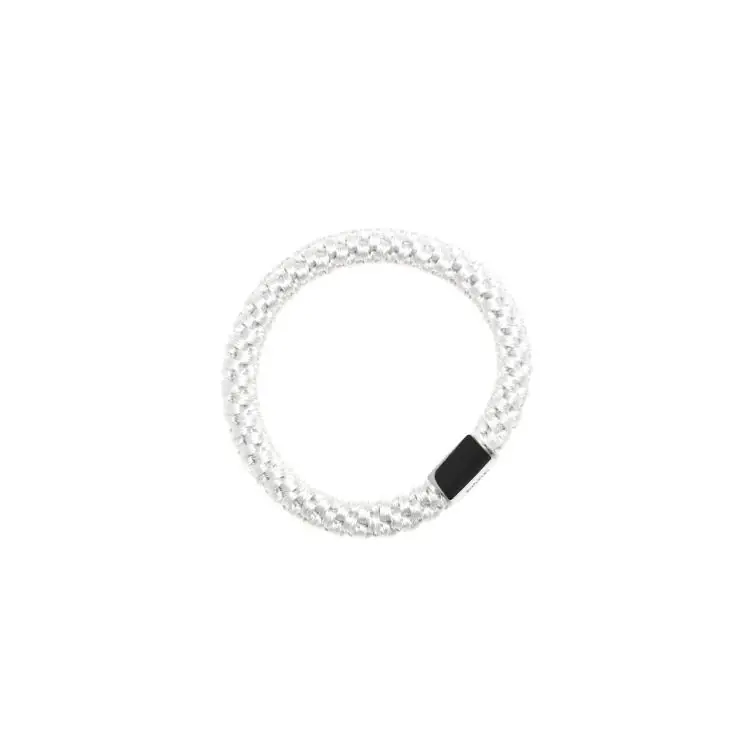 Mega-Angebot Dark Haargummi Silver White