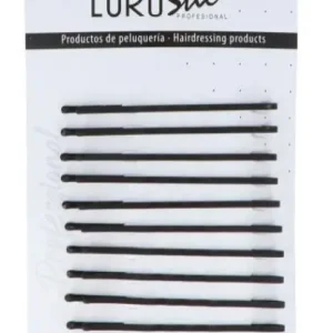 Must-Have Eurostil matte Haarnadeln gewellt 65 mm schwarz