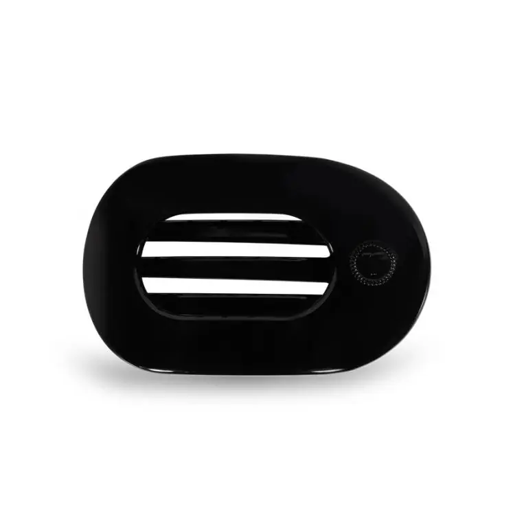 Teleties Flat Round Clip klein Jet Black Kracherpreis