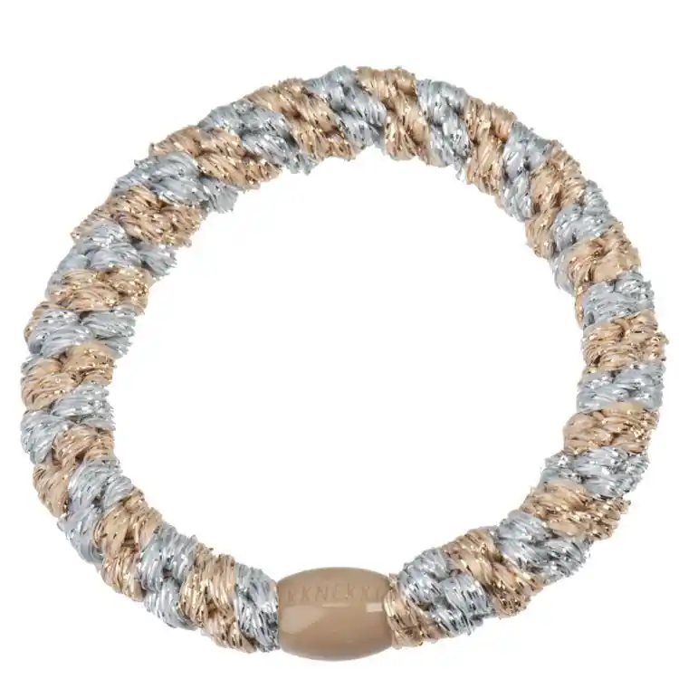 Expressversand Kknekki Silver Beige Glitter Stripe
