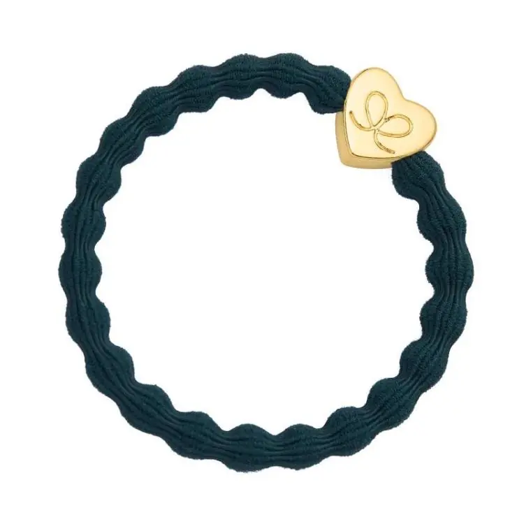 Sichere Zahlung ByEloise London Gold Heart Bottle Green