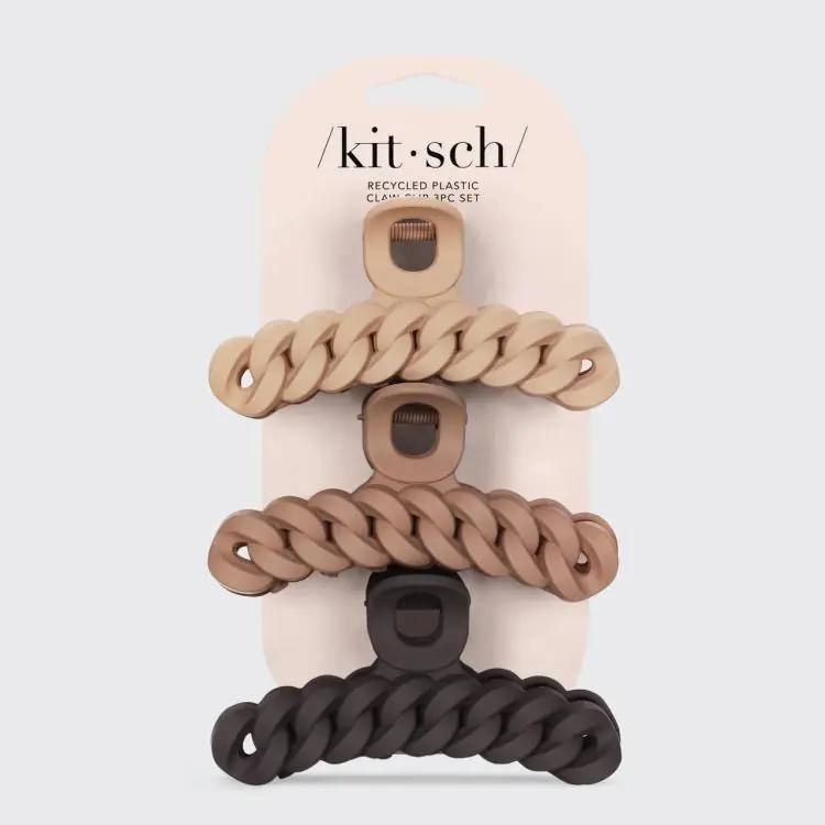 Kitsch Eco-friendly Chain Claw Clip Natural Top-Preis