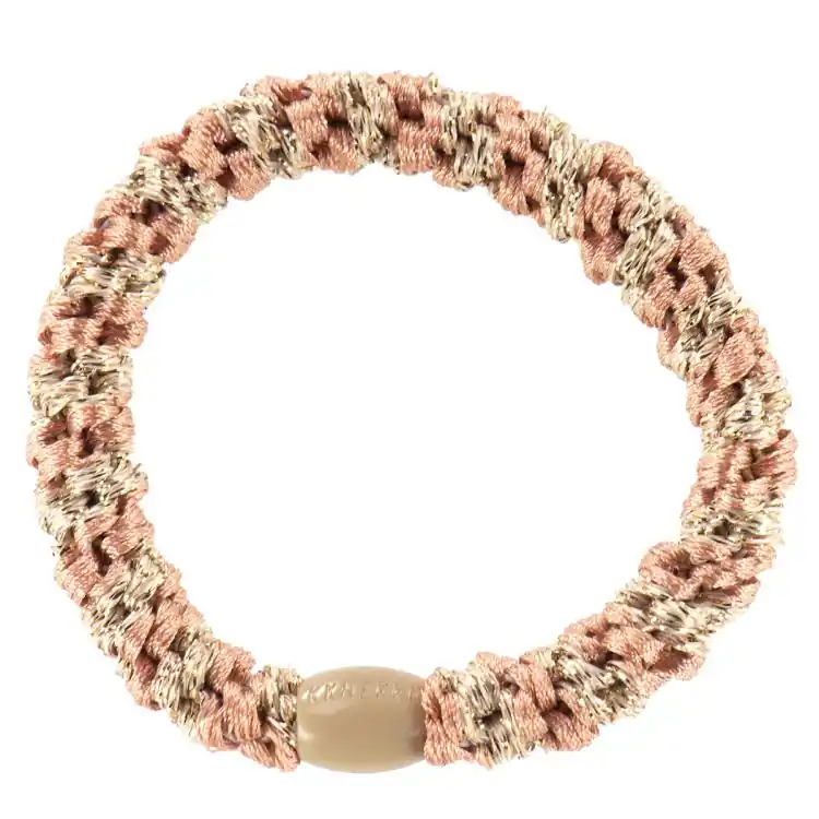 Ausverkauf Kknekki Peach Coral-Beige glitter stripe