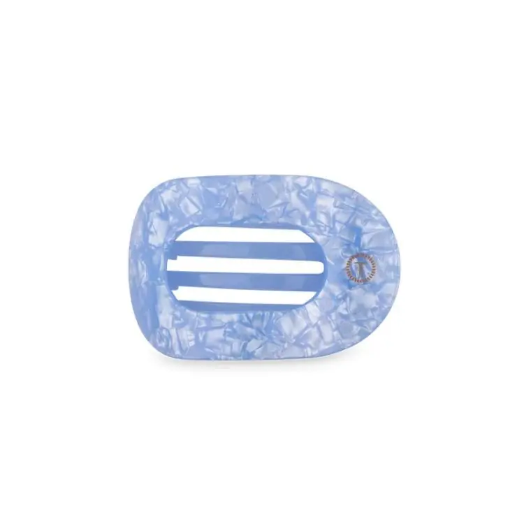 Versand Am Gleichen Tag Teleties Flat Round Clip klein Blue Lagoon