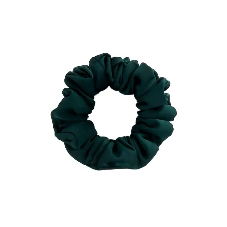 Preiswert What a bun! Scrunchie Mini Satin Forrest Green