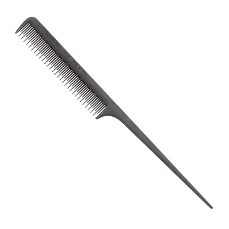 Versand Am Gleichen Tag Eurostil Stielkamm mit Touper-Zahnung Carbon 20,5cm