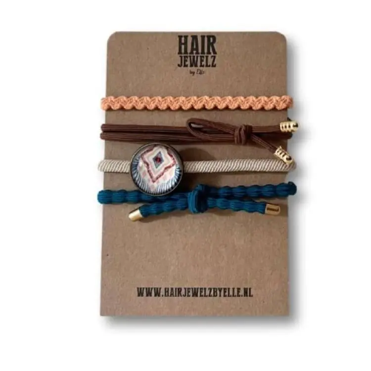 Hairjewelz by Elle Colourband Etnic Peacock Sonderaktion
